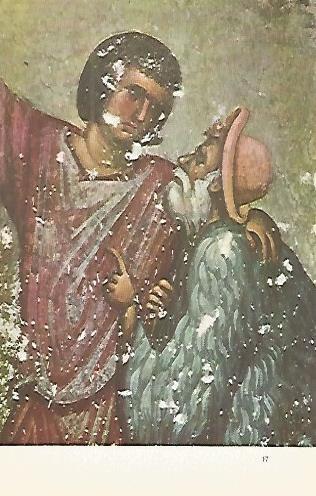 LAMINA 1584: Los pastores reciben la buena nueva. Sopocani. 1260