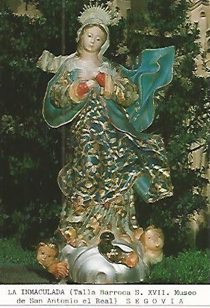 Postal 53630: LA INMACULADA. Talla s. XVIII. Segovia