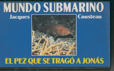 Video VHS: Jacques Cousteau: Mundo Submarino numero 35: El pez que se trago a Jonas