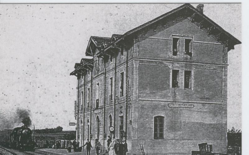 Postal 012350: Estacion de Caldes de Malavella (Girona), año 1920