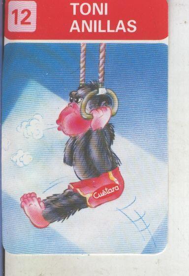 Cromos Los Zoolimpicos de Tostarica de  Cuetara numero 12: Toni anillas