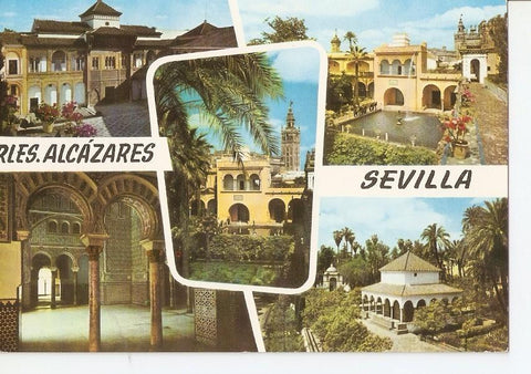 Postal 024188 : Reales Alcazares de Sevilla. Palacio del Rey D. Pedro - Estanque de Carlos V. Los Jardines