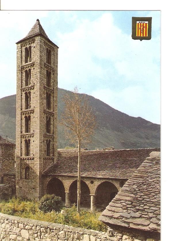 Postal 029412 : Iglesia Romanica de Santa Eulalia. Vall de Bohi Erill Lavall. Pirineu Catala (Lleida)