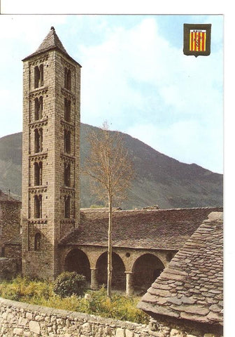 Postal 029412 : Iglesia Romanica de Santa Eulalia. Vall de Bohi Erill Lavall. Pirineu Catala (Lleida)
