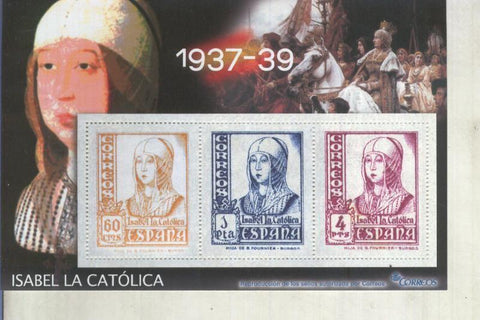 La Guerra Civil Española en sellos de correos: Juego 3 sellos 1937-39: Isabel la Catolica