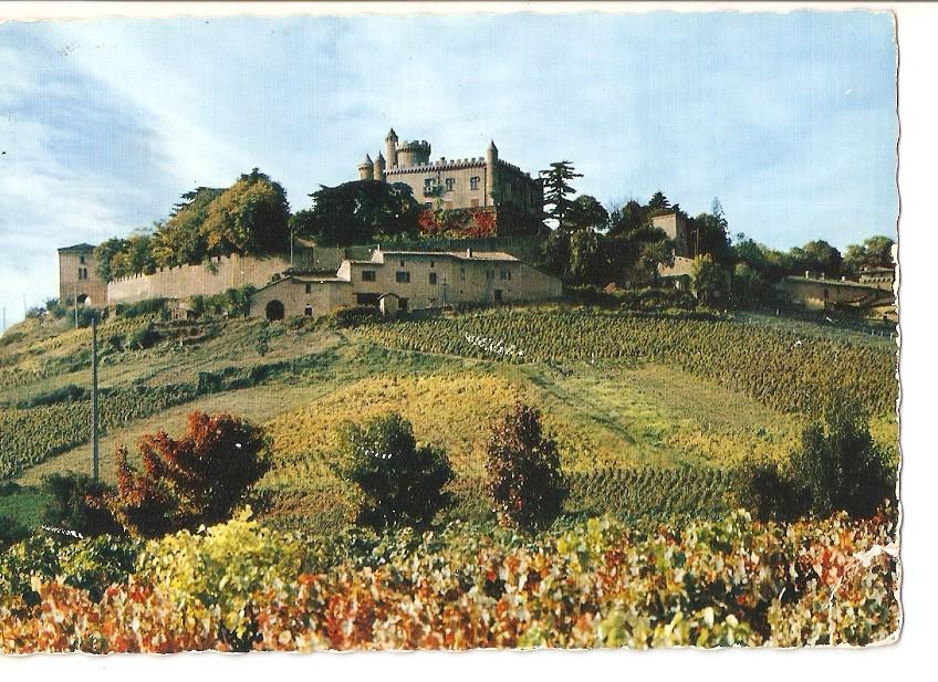 Postal 043083 : Château de Montmelas (Rhone). Vue Beaujolaise