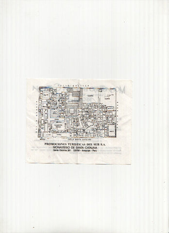 Ticket/Billete: MONASTERIO DE SANTA CATALINA - Arequipa (Peru)