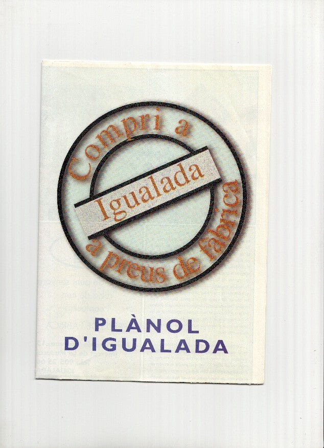 Mapa/Plano: PLANOL IGUALADA - Compri a preus de Fabrica