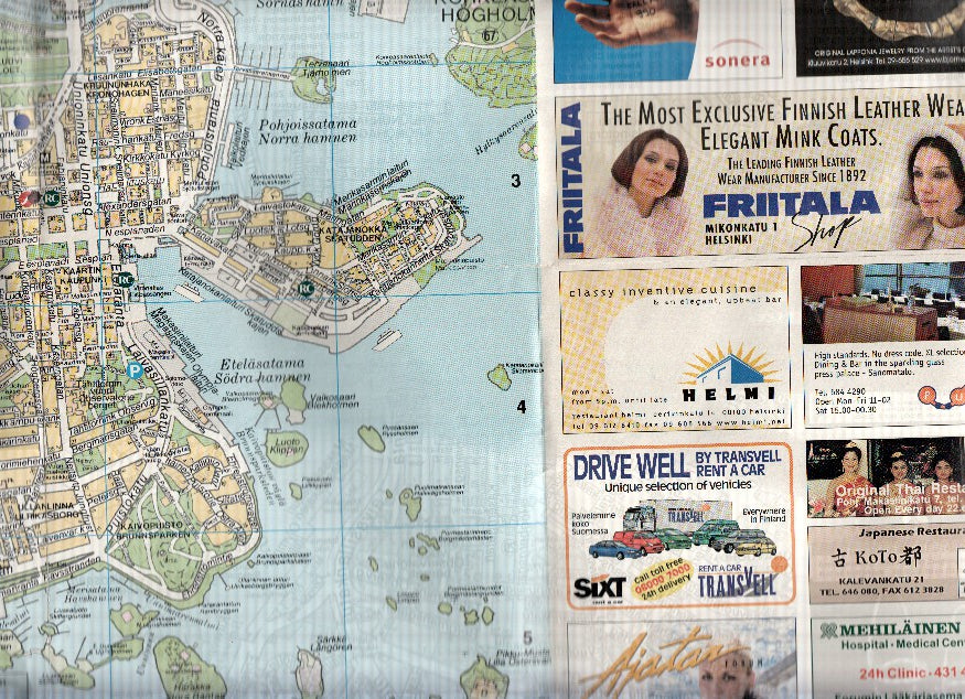 Mapa/Plano Turistico: HELSINKI MAP - Welcome to Helsinki (2000-2001)