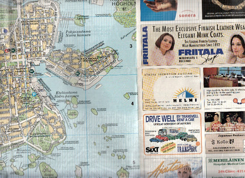 Mapa/Plano Turistico: HELSINKI MAP - Welcome to Helsinki (2000-2001)