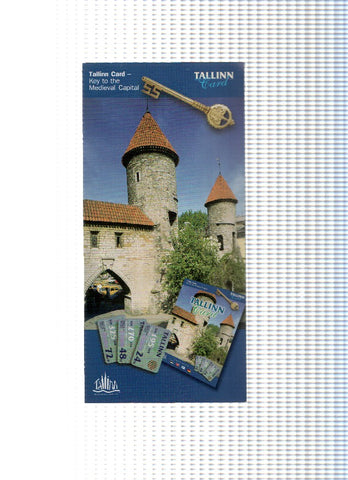 Triptico Publicitario: TALLIN CARD / Tarjeta Turistica de la ciudad de Tallin