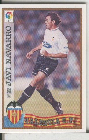 Cromos: Las Fichas de la liga 97-98: C.F.Valencia numero 202: Javi Navarro
