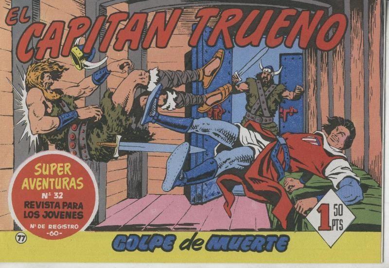 El Capitan Trueno facsimil numero 077: golpe de muerte