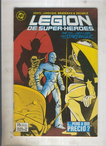 Legion de Superheroes numero 13 (numerado 1 en trasera)