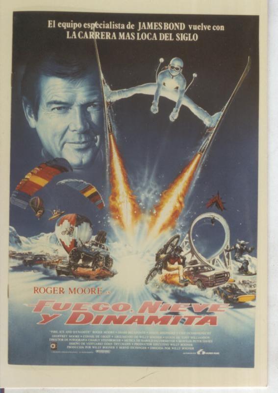 Foto cine 296: Fuego, nieve y dinamita (Roger Moore)