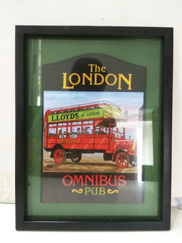 Cuadro cartel publicitario The London Omnibus Pub