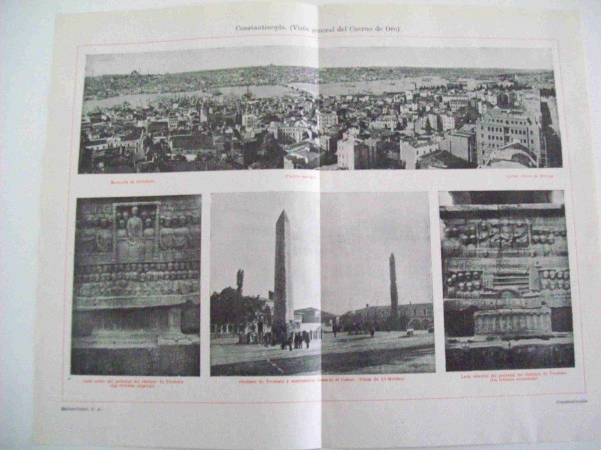 LAMINA ESPASA 14458: Vistas del Cuerno de Oro en Estambul