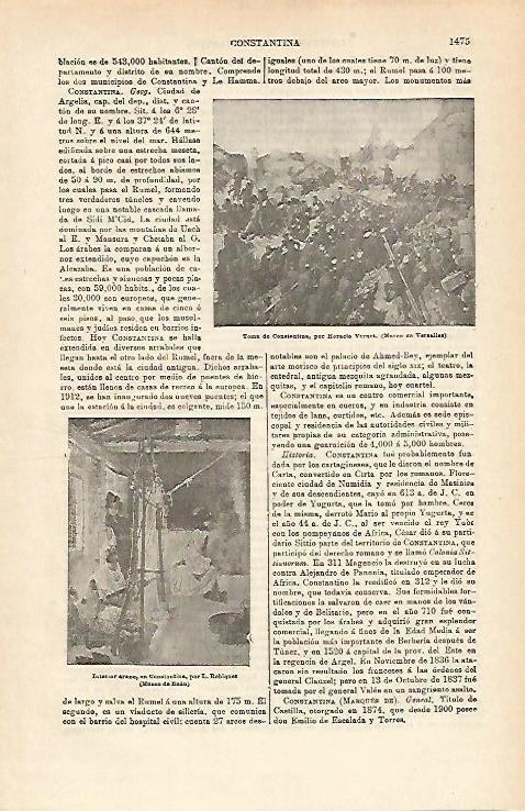 LAMINA ESPASA 14468: Toma de Constantino por H. Vernet