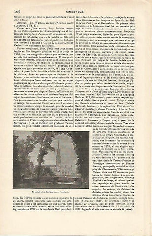 LAMINA ESPASA 14475: La Catedral de Salisbury por Constable