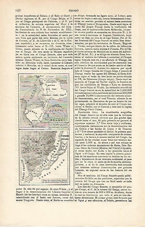 LAMINA ESPASA 14487: Mapas del Congo