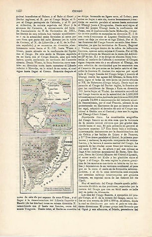 LAMINA ESPASA 14487: Mapas del Congo