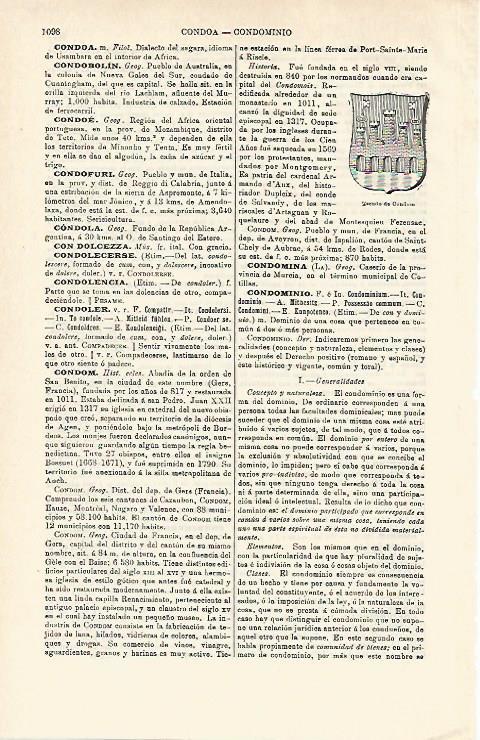 LAMINA ESPASA 14496: Escudo de Condom Francia