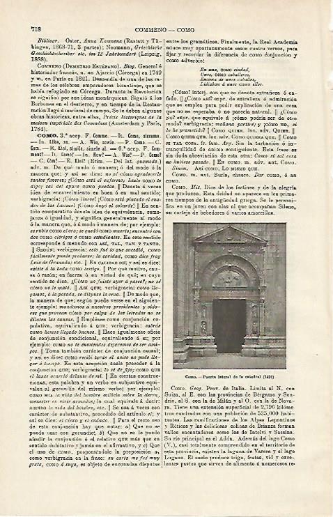 LAMINA ESPASA 14537: Catedral de Como Italia