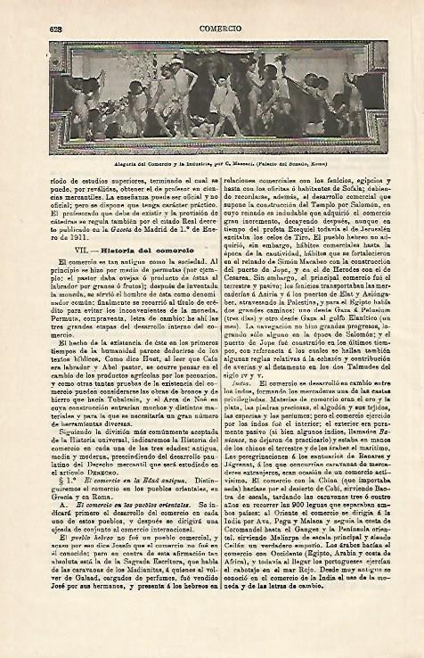 LAMINA ESPASA 14545: Alegoria del Comercio y la Industria en el Senado de Roma