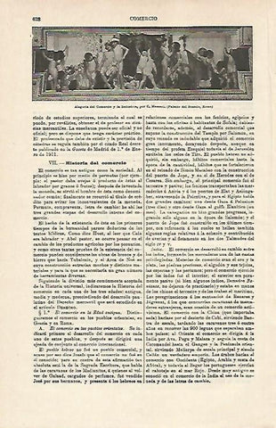 LAMINA ESPASA 14545: Alegoria del Comercio y la Industria en el Senado de Roma