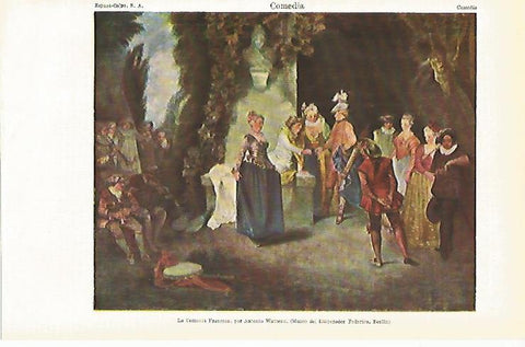 LAMINA ESPASA 14546: La Comedia Francesapor Watteau