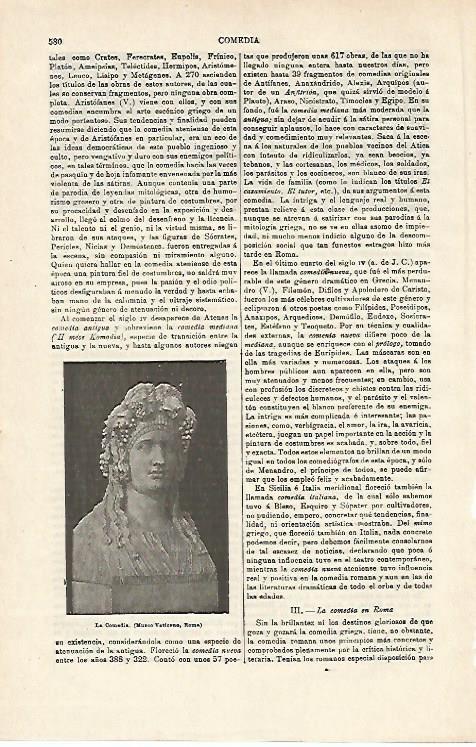 LAMINA ESPASA 14549: La Comedia escultura en el Vaticano