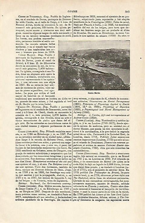 LAMINA ESPASA 14551: Combe Martin Inglaterra