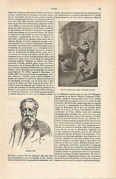 LAMINA ESPASA 14562: Dibujo de A. Caba