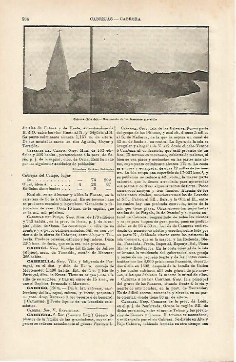 LAMINA ESPASA 14618: Isla de Cabrera Baleares