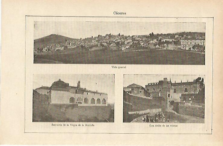 LAMINA ESPASA 14625: Vista general de Caceres
