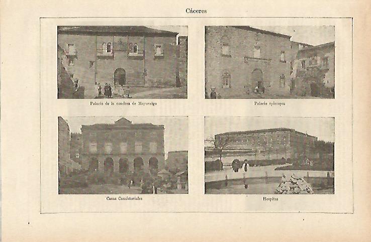 LAMINA ESPASA 14626: Vistas de Caceres