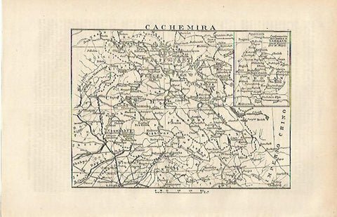 LAMINA ESPASA 14631: Mapa de Cachemira India
