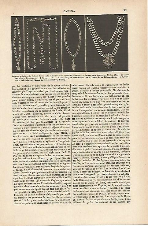 LAMINA ESPASA 14636: Cadenas artisticas
