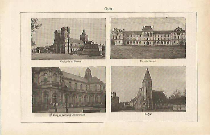 LAMINA ESPASA 14653: Edificios de Caen Francia