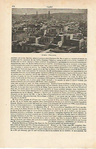 LAMINA ESPASA 14667: Vista parcial de El Cairo Egipto