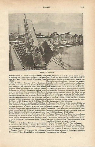 LAMINA ESPASA 14687: Antepuerto de Calais Francia