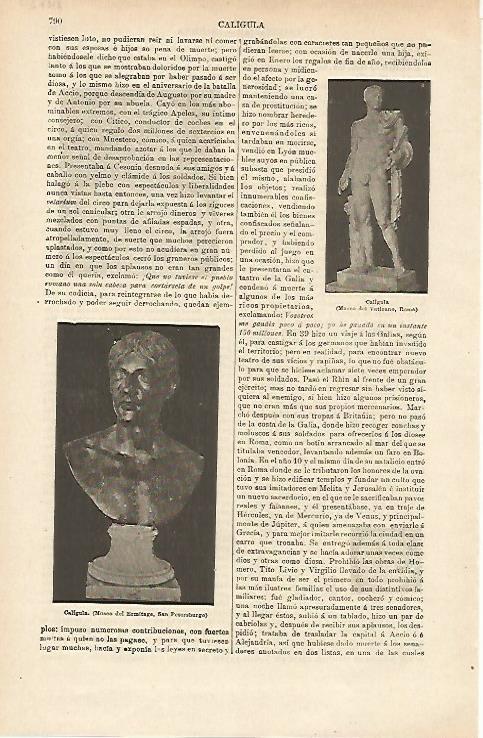 LAMINA ESPASA 14730: Esculturas de Caligula