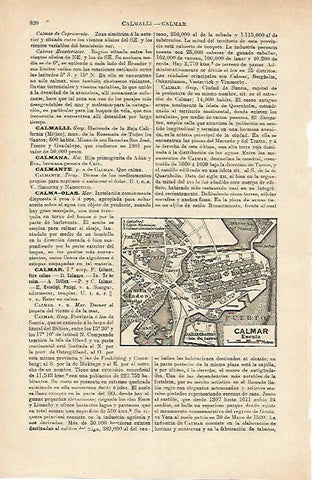 LAMINA ESPASA 14734: Plano de Calmar Suecia