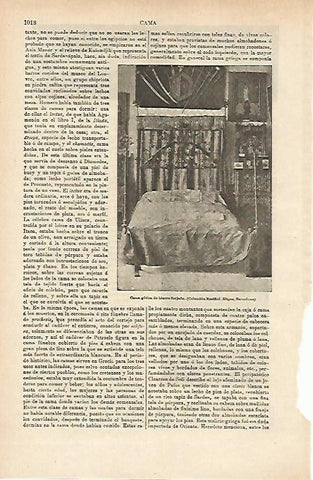 LAMINA ESPASA 14754: Cama gotica de hierro forjado