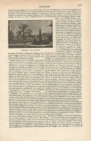 LAMINA ESPASA 14766: Casa del Gobierno en Camarones