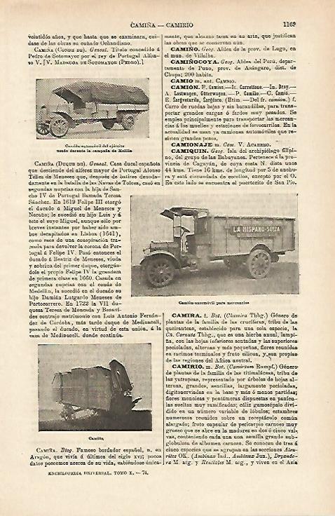 LAMINA ESPASA 14782: Camion del ejercito y de mercancias