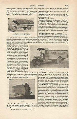 LAMINA ESPASA 14782: Camion del ejercito y de mercancias