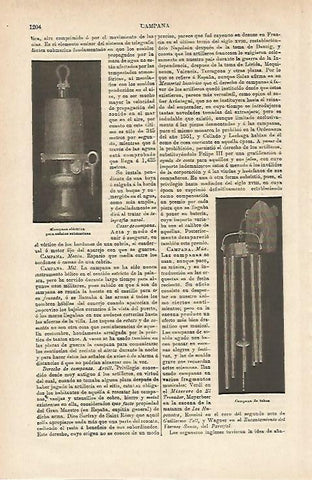 LAMINA ESPASA 14791: Campana electrica y de tubos