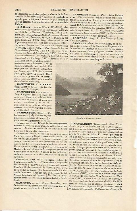 LAMINA ESPASA 14802: Campfer y Silvaplana Suiza