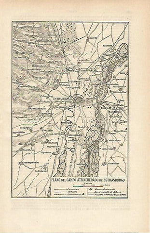 LAMINA ESPASA 14805: Plano del Campo atrincherado de Estrasburgo